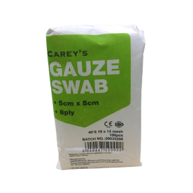 Carey's Gauze Swab 5cm x 5cm (RSP: RM4.70)