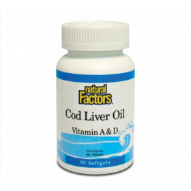 Natural Factors Cod Liver Oil 90s (RSP: RM68)
