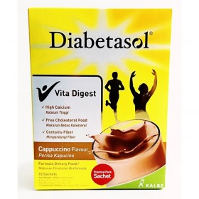 Diabetasol Milk (Cappuccino) 60g x 10s (RSP: RM65.90) 