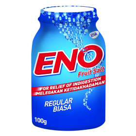 Eno Fruit Salt Regular 100g (RSP: RM11.95) 