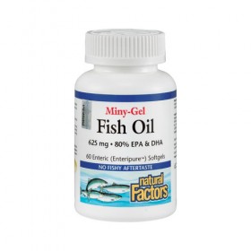 Natural Factors Miny-Gel Fish Oil 625mg 60s (RSP: RM121.70)
