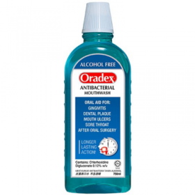Oradex Antibacterial Mouthwash 750ml (RSP: RM30.40)