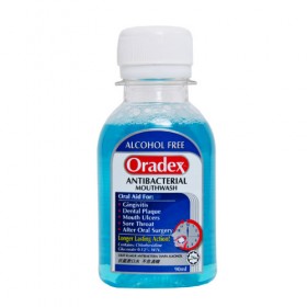 Oradex Antibacterial Mouthwash 90ml (RSP: RM7.25)