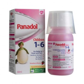 Panadol Children 1-6 Suspension 60ml (RSP: RM7.90)