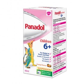 Panadol Children 6+ Suspension 60ml (RSP: RM10.45)