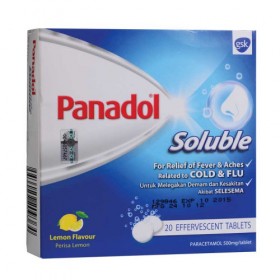 Panadol Soluble 20s (RSP: RM15.10)