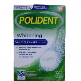 Polident Whitening Daily Cleanser 36s (RSP: RM21.30)
