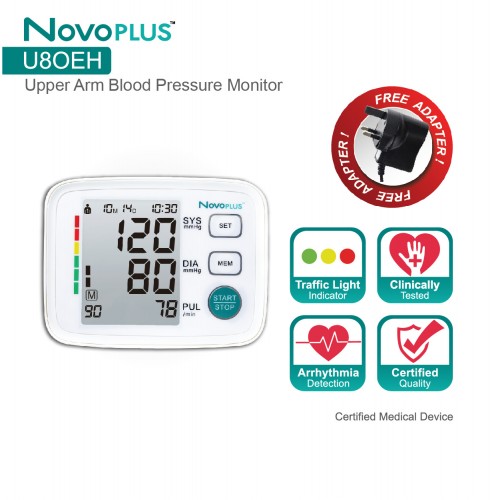 NOVOPLUS BLOOD PRESSURE MONITOR U80EH (RSP: RM189)